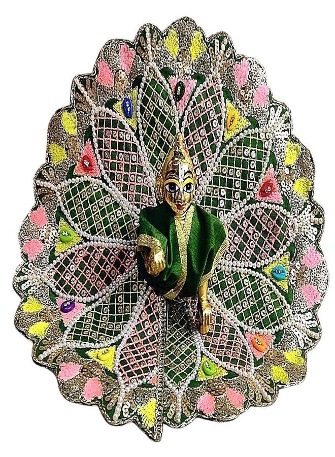 Partish Laddu Gopal Heavy Dress l Ladoo Gopal Dress l Bal Gopal l Kanha Ji Thakur Ji Heavy Dress Size 1 2 4 5 6 (Heavy Pack of 4, Size 0) - Image 5